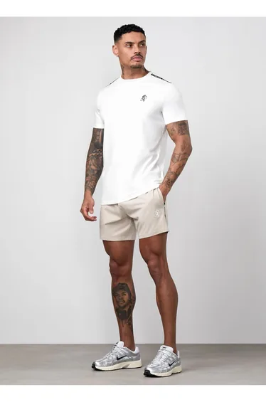 Linear Taped Tee Cream