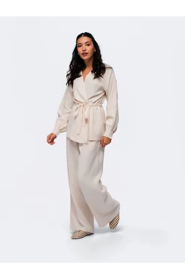 City Oversized Trousers - STONE GREY