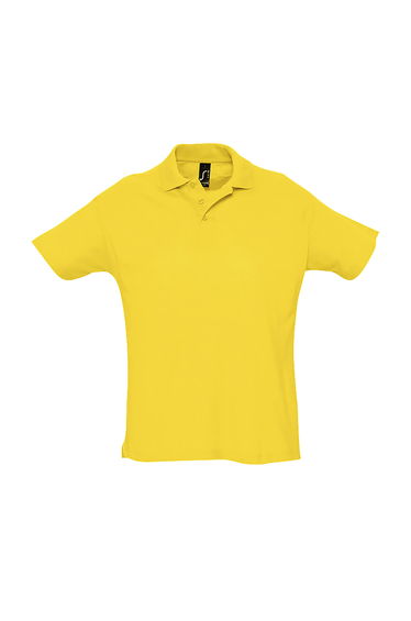 SOLS Mens Summer II Pique Short Sleeve Polo Shirt - Gold