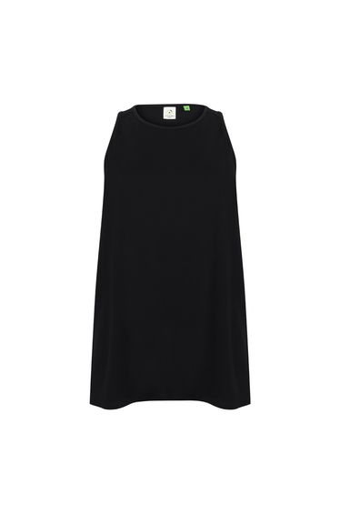 Tombo Womens/Ladies Open Back Vest - Black