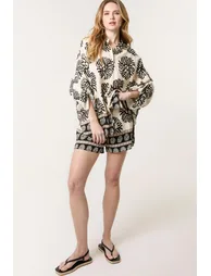 Abstract Oversized Shirt