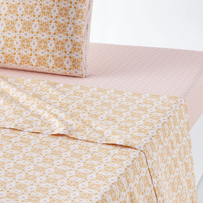 Gardenia Flat Sheet in Pure Cotton