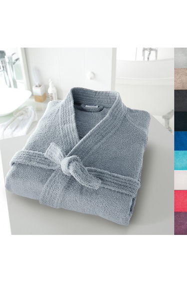 Cotton Kimono-style Bathrobe, 350 g/m²