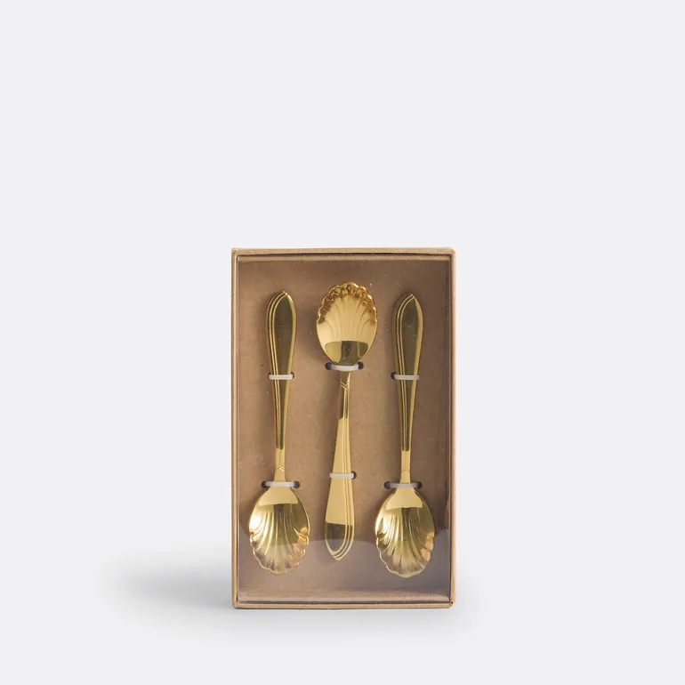 Set of 6 Ilage Shell Spoons in Stainless Steel - 2