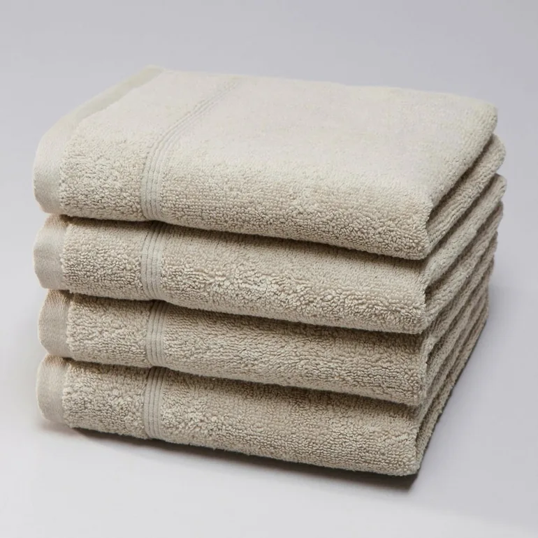 Pack of 4 Cotton Terry Face Cloths - 2