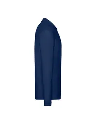 Fruit of the Loom Mens Premium Long-Sleeved Polo Shirt - Navy - 2