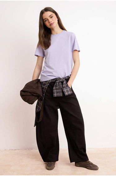 Lila *001 Knitted T-Shirt