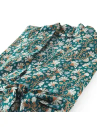 Kalyan Pure Cotton Voile Kimono Bathrobe - 1