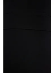 Black Strap Skater/Waist Open Elastic Knitted Maxi Dress - 7