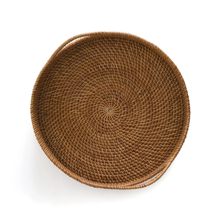 Vesperie Round Rattan Tray - 2