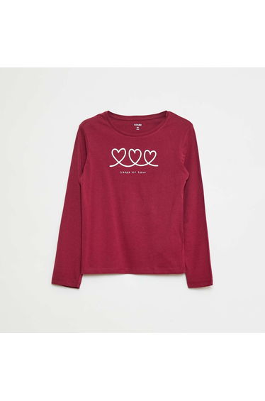 Printed T-shirt red