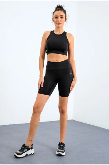 TOMMY Sleeveless Slim-fit Active Set With Cycling Shorts