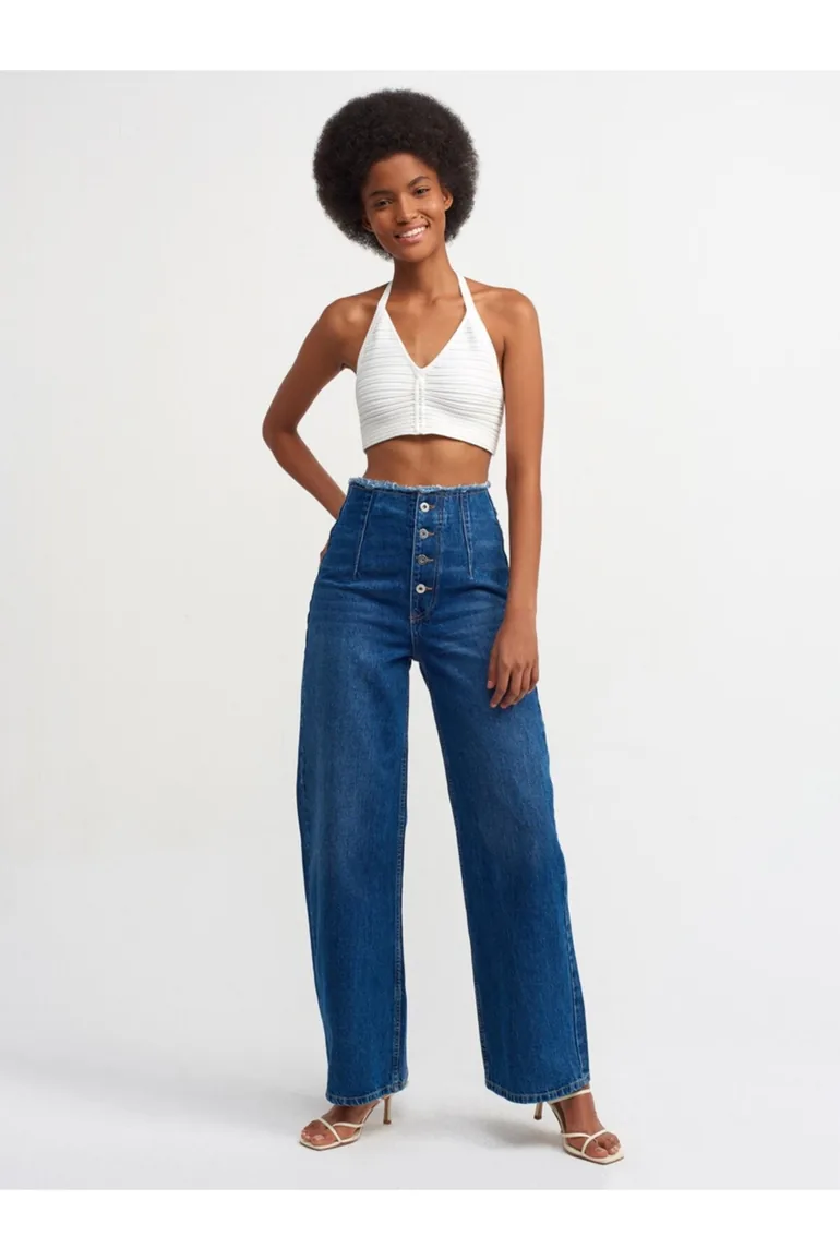 Crop Top - Ecru - Plain - 1