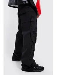 Baggy Rigid Multi Pocket Flare Jeans - 2