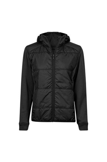 Tee Jays Womens/Ladies Stretch Hooded Jacket - Black