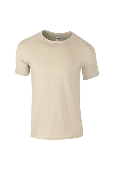 Gildan Mens Short Sleeve Soft-Style T-Shirt - Sand