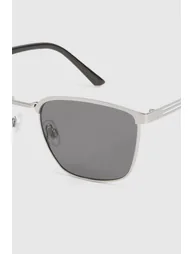 Metal Frame Square Sunglasses - silver - 3