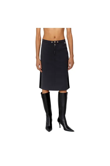 تنورة ديزل ميدي رمادية بقصة مستقيمة