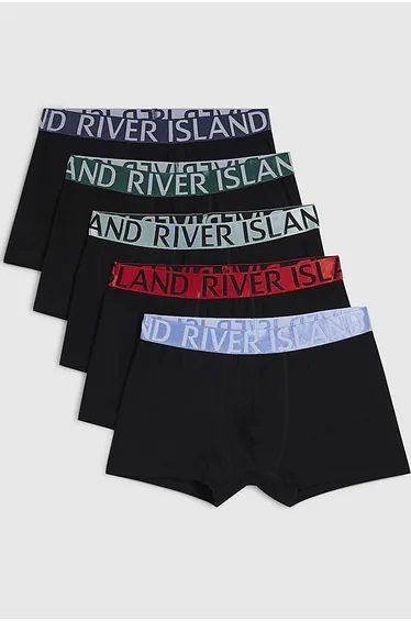 Black Pack Of 5 Trunks