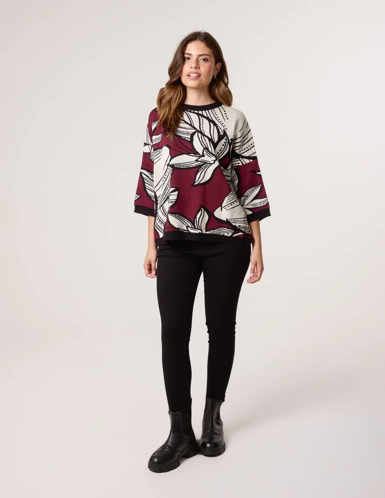 Flower Pattern Jumper