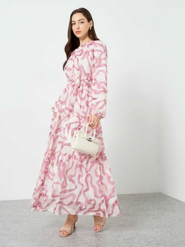 maxi dress kuwait Embellished Cape Sleeve Maxi Dress For Women at Kuwait
