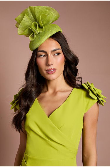 Lisa Tan Ruffle Detail Fascinator