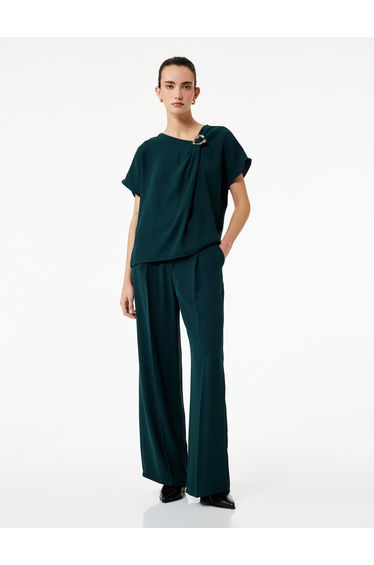 Asymmetric Neck Blouse