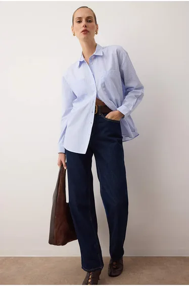 Shirt - Blue - Oversize