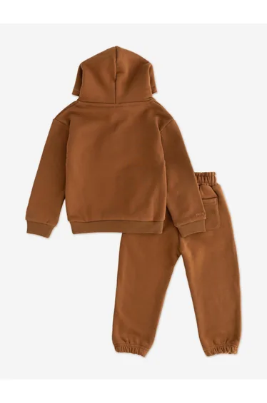 Cozy Crew Club Kids Cozy Mini Tracksuit in Brown