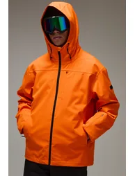 Man Active Ski Waterproof Shell Jacket - orange