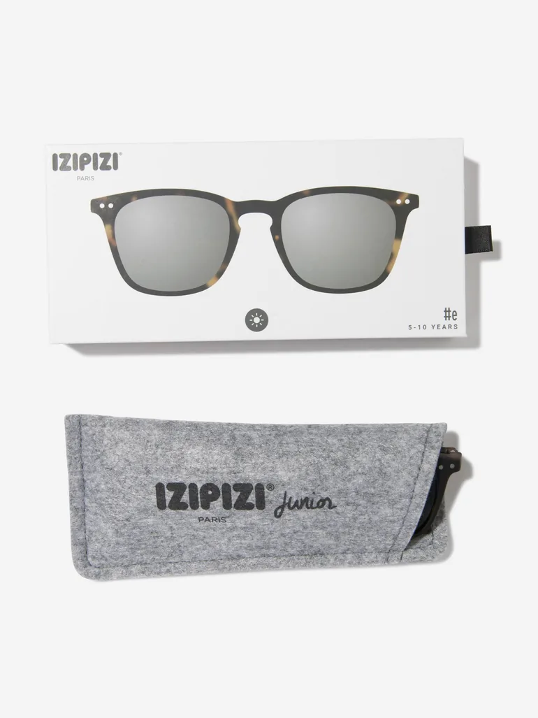 Kids Iconic Trapeze Sunglasses in Brown - 3