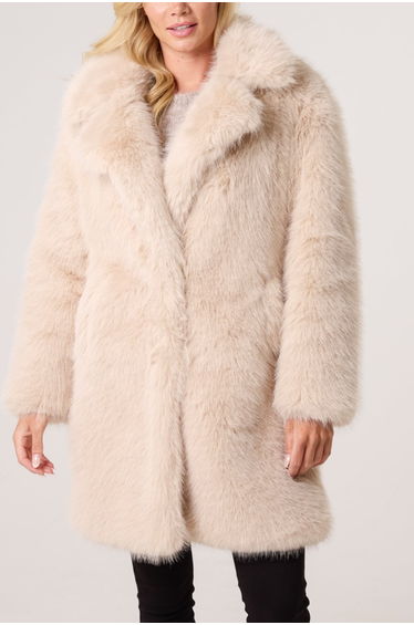 Faux Fur Long Coat