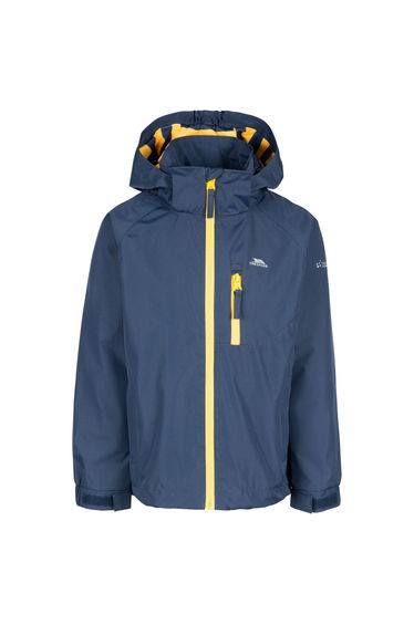Trespass Childrens Boys Overwhelm Rain Jacket - Navy
