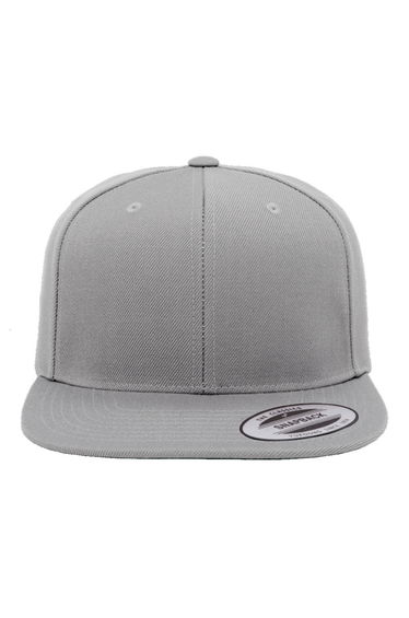 Yupoong Mens The Classic Premium Snapback Cap (Pack of 2) - Heather Grey
