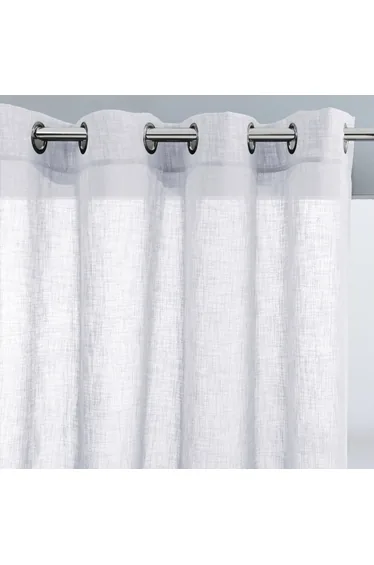 Nyong Wide Linen-Effect Single Voile Panel with Eyelets