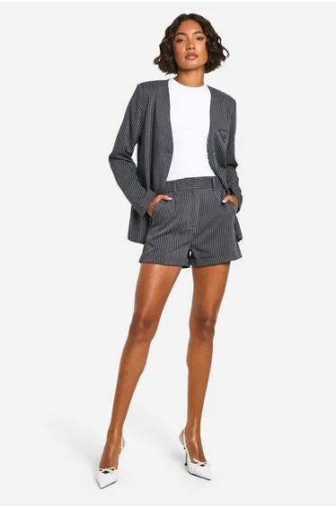 Tall Pinstripe Tailored Shorts