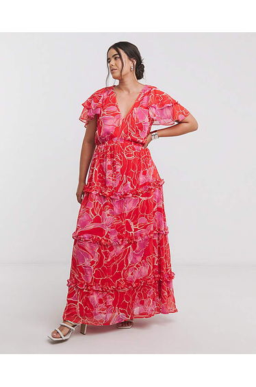 Joanna Hope Maxi Ruffle Dress