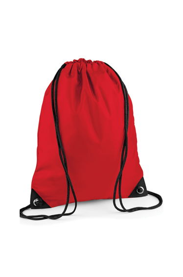 Bagbase Premium Drawstring Bag - Classic Red
