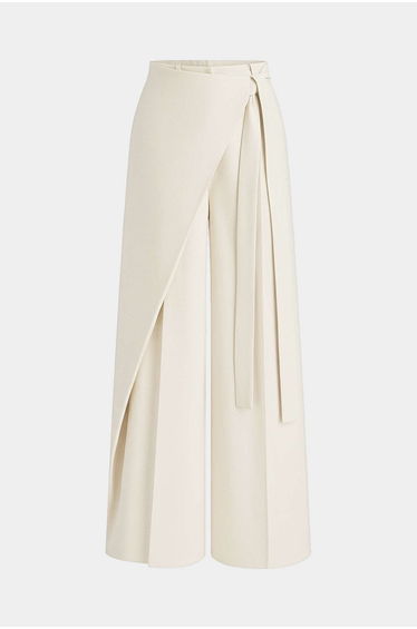 Tie Front Asymmetrical Pants