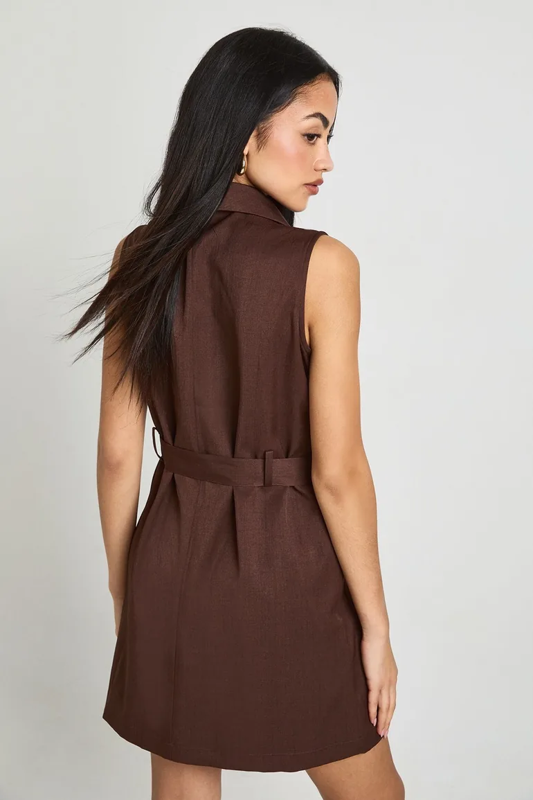 brown fall mini dress Hyacinth House Chocolate Eyelet Seaton Chocolate Brown Eyelet / L Style:Plain Toe Size:US16 - Preorder Pair it with sandals Navy Blue Bridesmaid Dresses