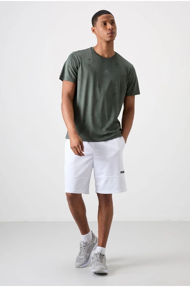 TOMMY Men's Solid Bird's Eye Crew Neck T-Shirt