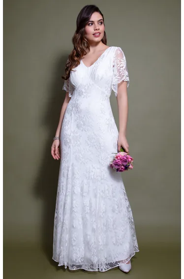 Evelyn Lace Gown (Ivory)