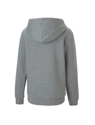 Boy's Puma Juniors TeamGOAL 23 Casuals Hooded Jacket in Grey - 1