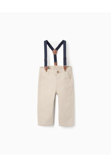 CHINO PANTS TWILL For BABY BOY LIGHT BEIGE