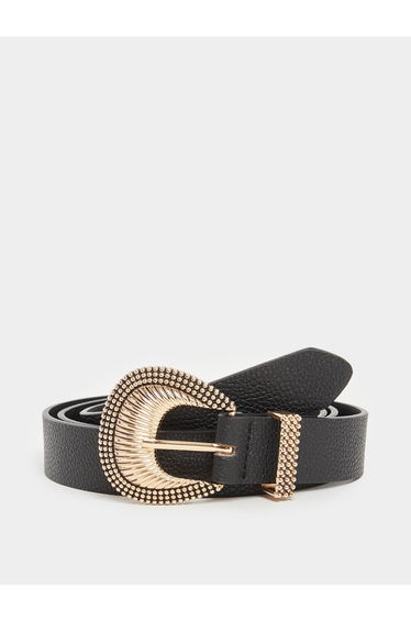 Embossed Buckle Belt