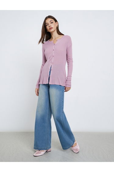 Acid Wash High Rise Jeans