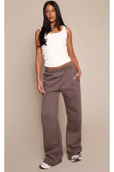 بنطلون بريتي ليتل ثينق رمادي بقصة مستقيمة