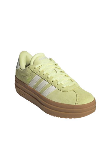 Adidas Womens/Ladies Court Bold Leather Trainers - Yellow/White/Gum