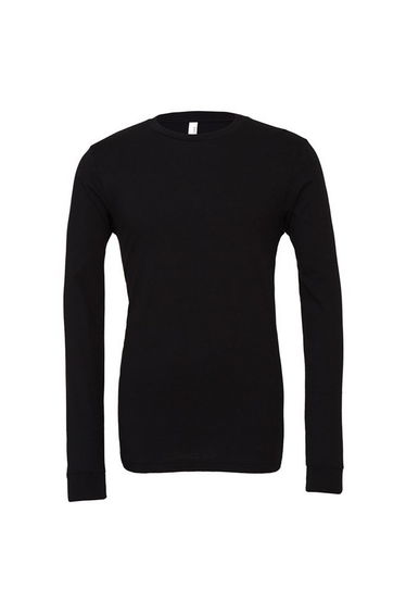 Bella + Canvas Unisex Adult Jersey Long-Sleeved T-Shirt - Black