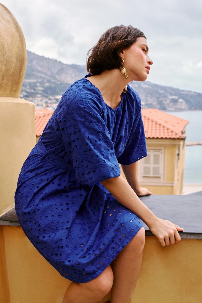 cobalt blue plus size dress Yours London Women's Knot Pleated Maxi Size 18 making you feel as fabulous as you look Plus Size Skirt Cobalt Blue